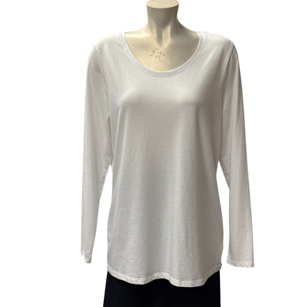 No Boundaries Women's‎ XXXL White Long Sleeve T-Shirt Basic Top